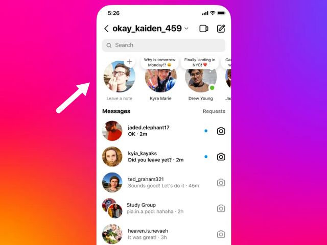 Instagram గమనికలు